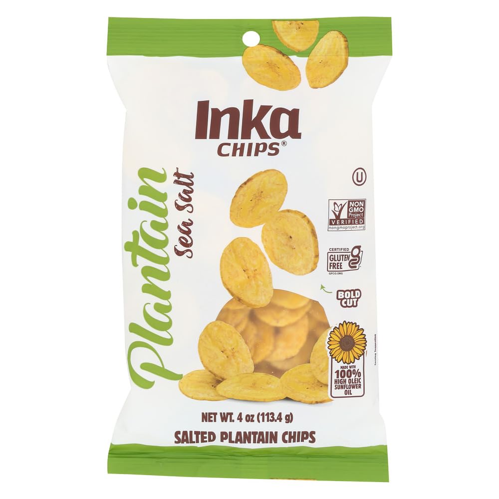 Inka Crops Roasted Plantain Chips 48x 4 Oz