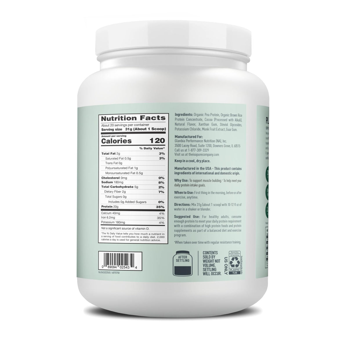 Isopure Protein Powder from Isopure, Monk Fruit Sweetener, Post Workout Recovery