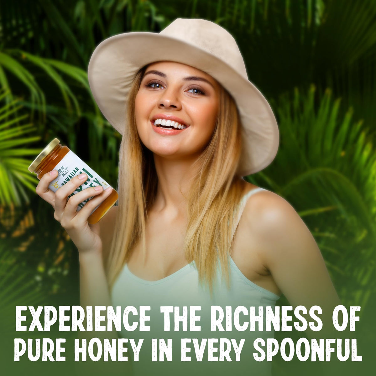 Healing Noni - Hawaiian Honey - All-Natural - Glass Jar 48oz