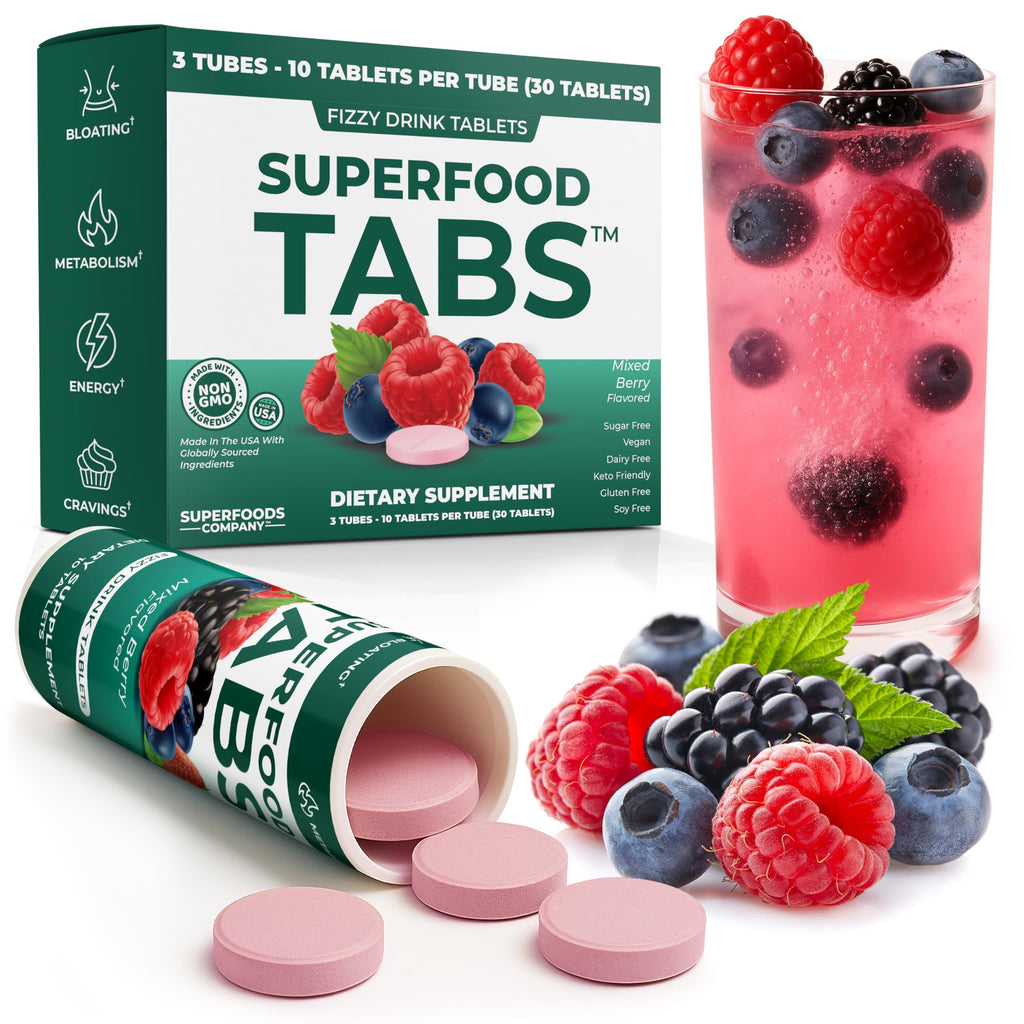 Mixed Berry Superfood Drink Tablets
